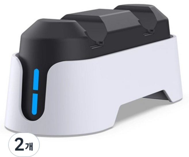 DOBE PS5 듀얼 스탠드 충전 거치대, 화이트, 2개