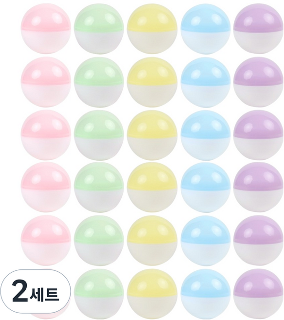 슈퍼쌤 파스텔 원형 뽑기 캡슐 소45 x 45 mm 세트 랜덤 발송, 2세트