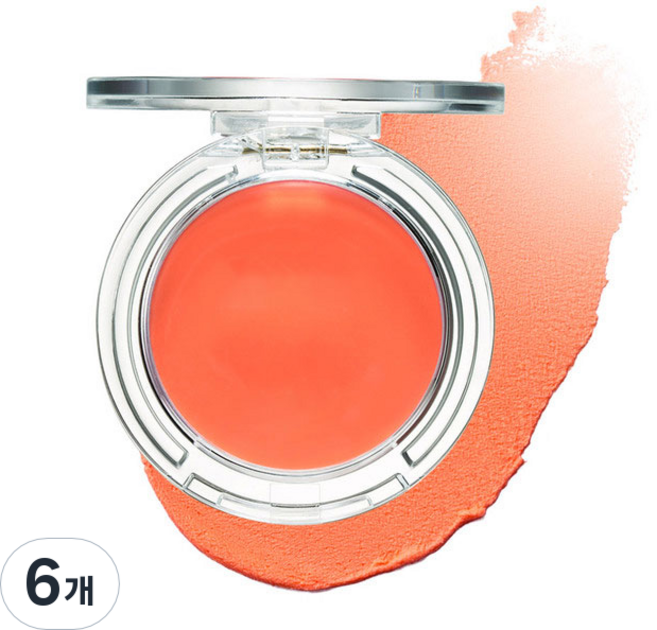 페리페라 맑은 수채화 벨벳 치크 4g, 3호 앙큼상큼 살구꽃, 6개