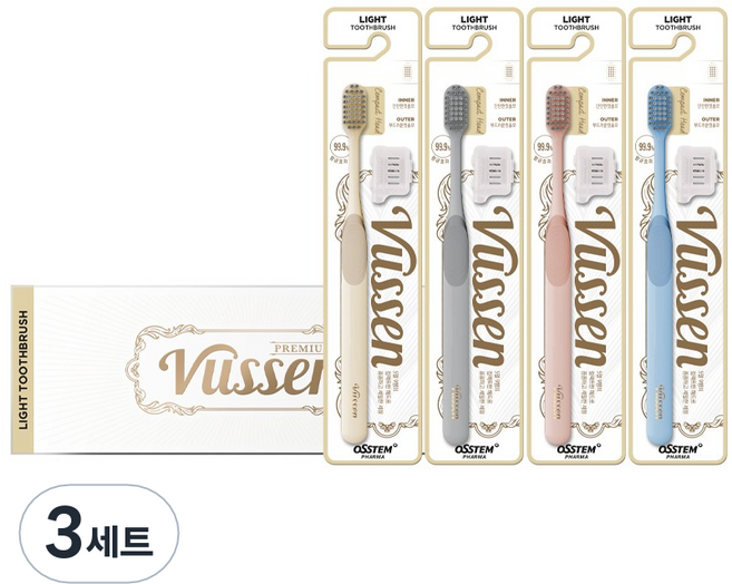 뷰센 라이트 칫솔 4종 세트, 4개입, 3세트