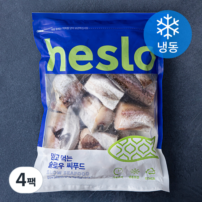 해슬로 동태 토막 (냉동), 1kg, 4팩