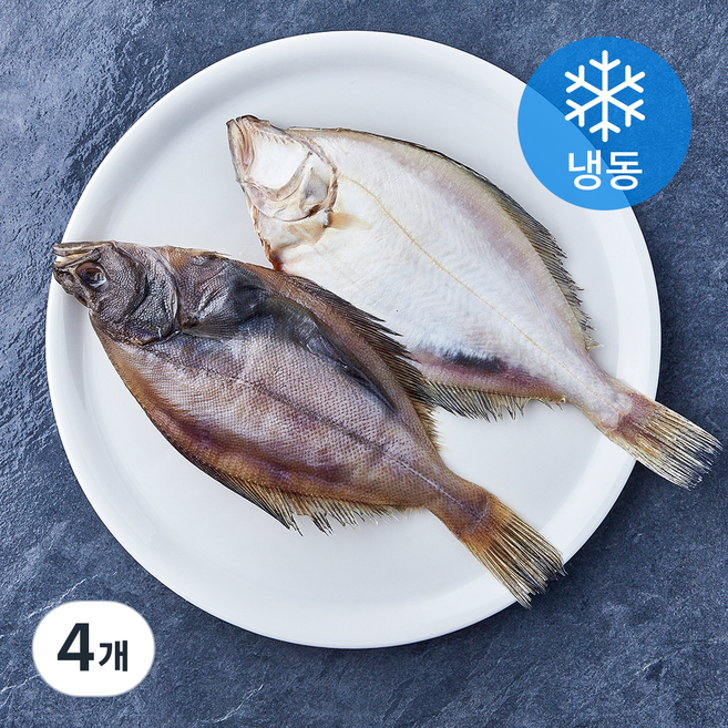 통영원 국내산 손질 가자미 2마리 (냉동), 4개, 350g