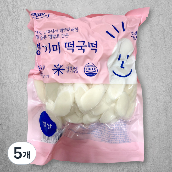 경기미 떡국떡, 1kg, 5개