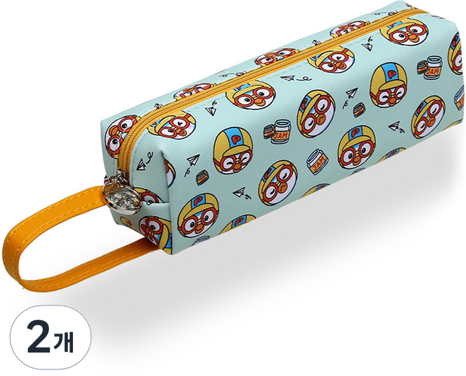 POPO FANCY Pororo 手提筆袋, Pororo 薄荷綠, 2個