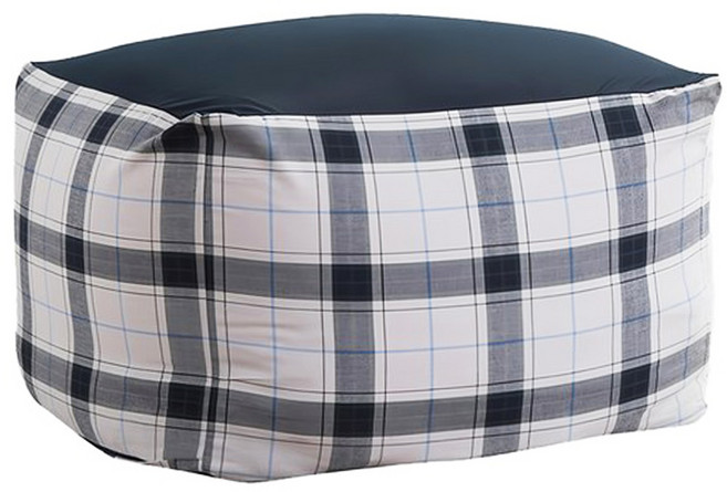 懶骨頭懶人沙發 主體+套子, 灰格紋