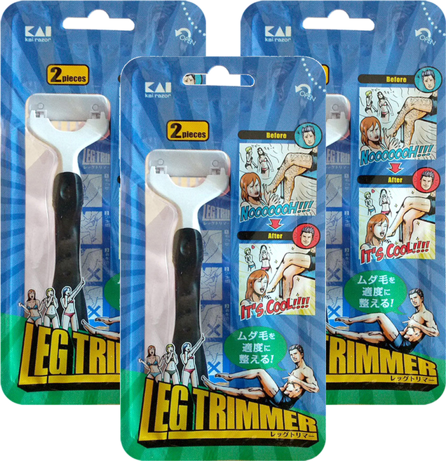 카이 남성용 레그 트리머, 2개입, 3개