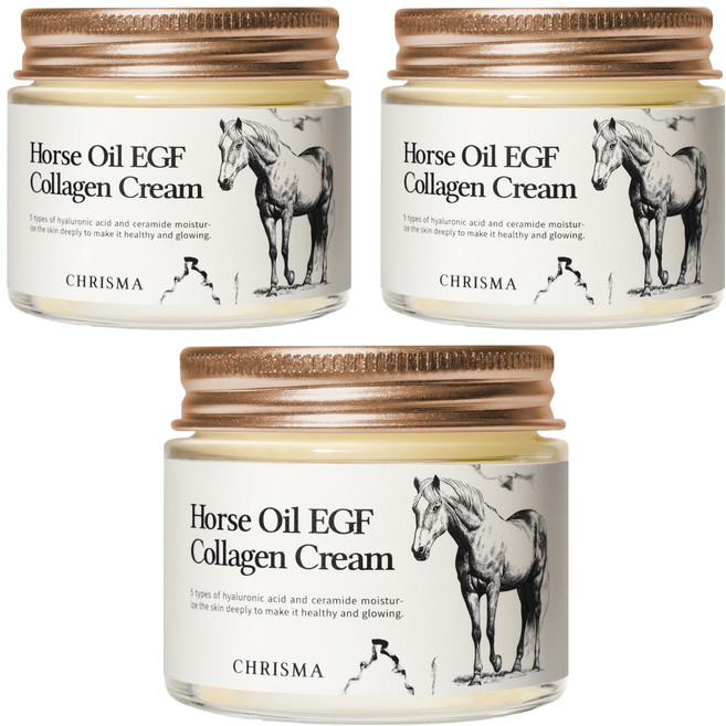 크리스마 더마랩 마유 이지에프 콜라겐 크림, 70g, 3개