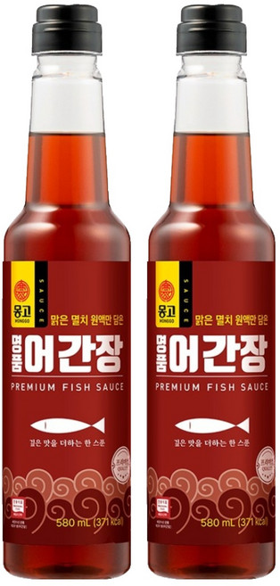 몽고식품 몽고 어간장, 2개, 580ml