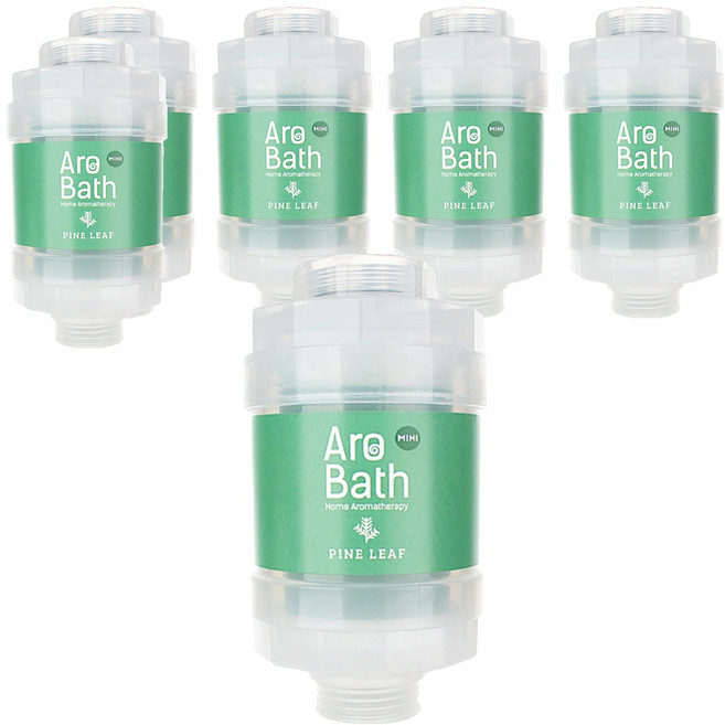 듀벨 아로바스 미니 샤워필터, 6개, 솔잎향