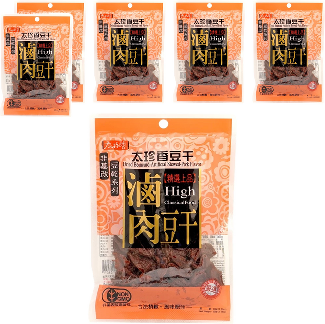 太珍香 滷肉豆干, 100g, 6包