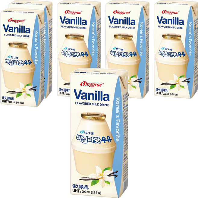 Binggrae 香草牛奶, 200ml, 6入
