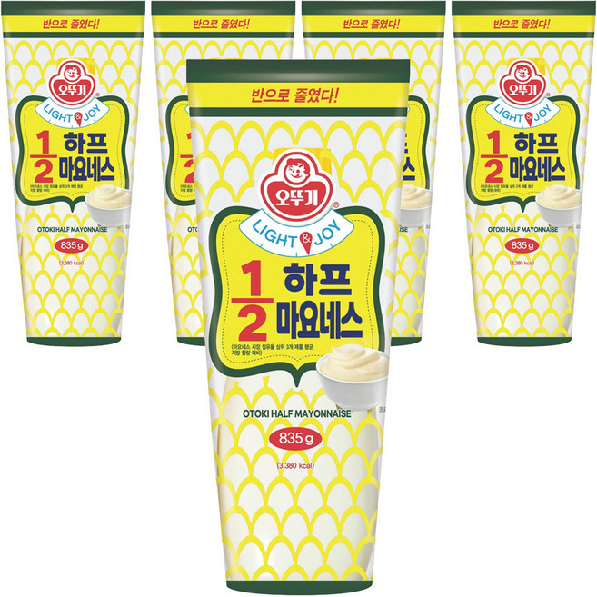 OTOKI 不倒翁 低脂美乃滋, 835g, 5個