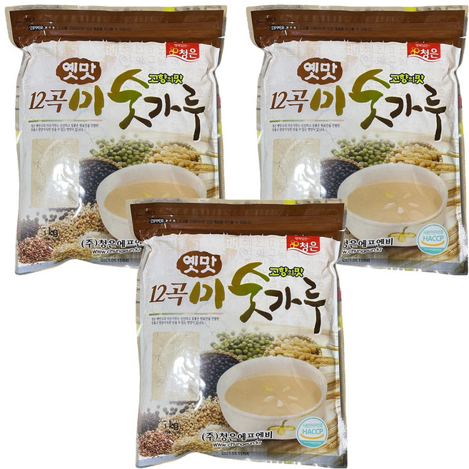 청은에프엔비 옛맛 12곡 미숫가루, 3개, 1kg
