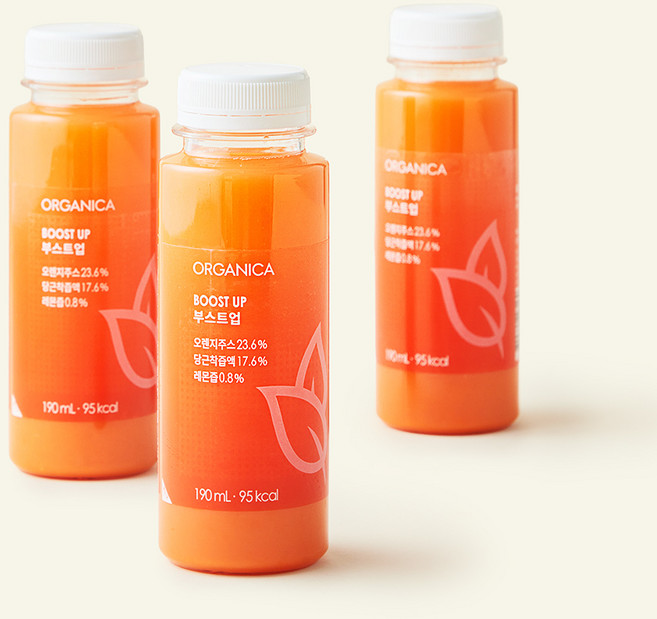 올가니카 부스트업 과채주스, 190ml, 3개