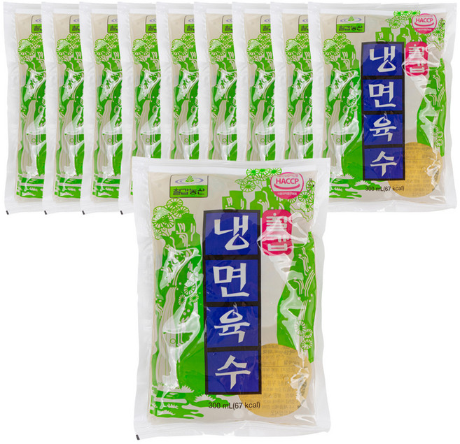 칠갑농산 냉면육수, 10개, 300ml