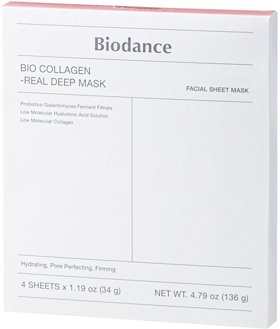 Biodance BIO 膠原蛋白真實深層面膜 34g, 1個, 4入