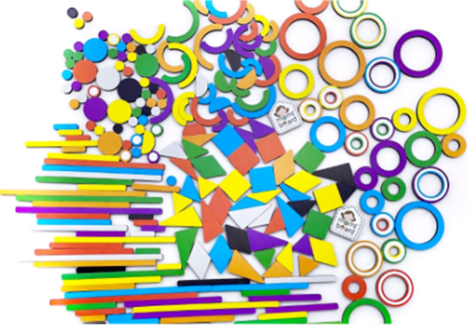 맘스보드 자석 가베 놀이 판퍼즐 세트, 1세트, 224피스