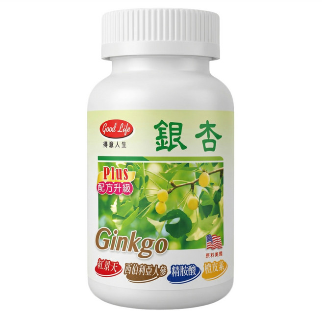 good Life 得意人生 銀杏膠囊, 100顆, 1罐