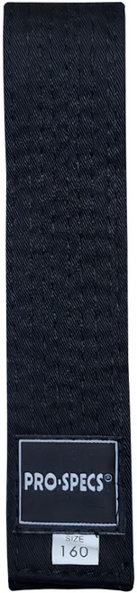PRO-SPECS 跆拳道帶, 黑色, 1個