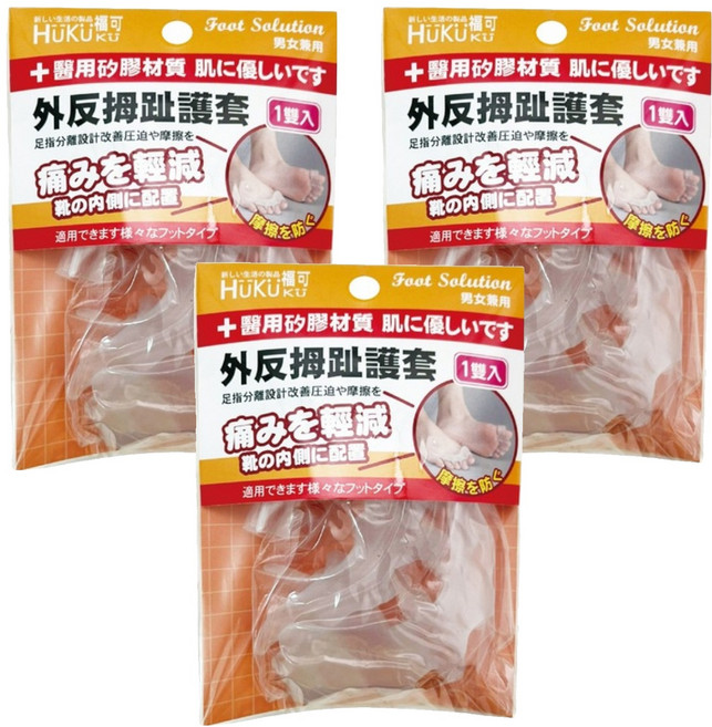 HUKUKU 福可 外反拇趾護套, 3個