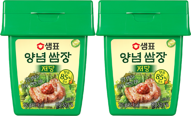 샘표 저당 양념쌈장, 250g, 2개