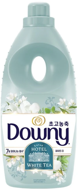 다우니 초고농축 섬유유연제 화이트티 본품, 1L, 1개 - 쿠팡