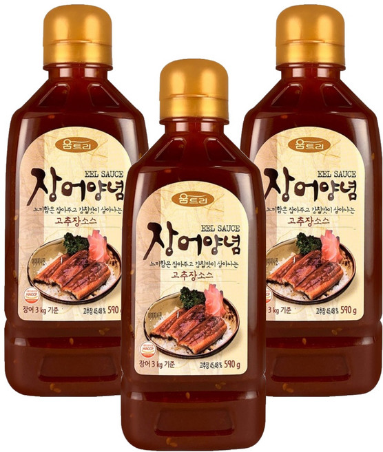 움트리 장어양념, 590g, 3개