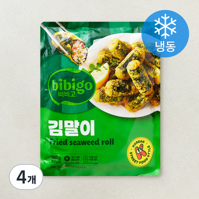 비비고 김말이 (냉동), 500g, 4개
