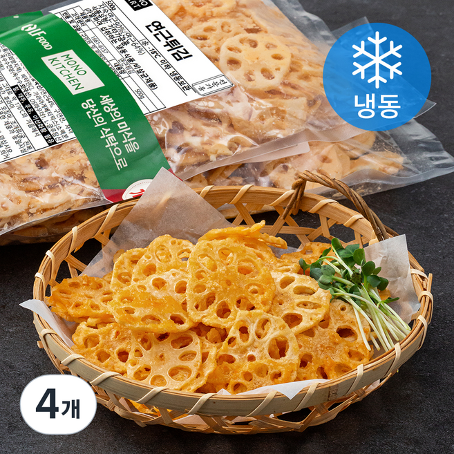 모노키친 LF 연근튀김 (냉동), 500g, 4개