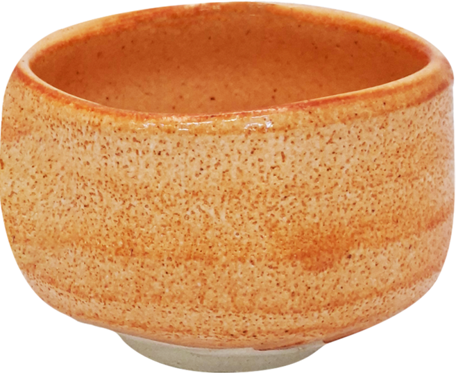 佐和陶瓷 日本製 手造抹茶碗合 600ml, 橘黃色, 1個