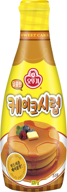 오뚜기 달콤한 케이크 시럽, 220g, 1개