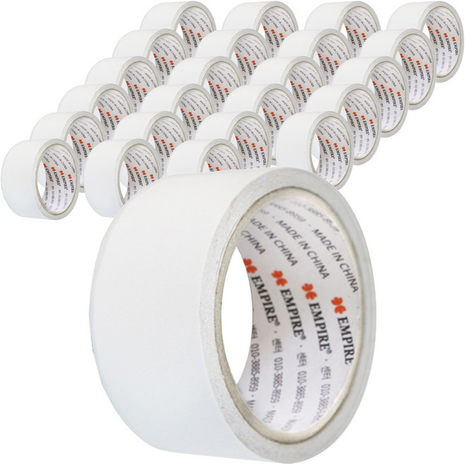 엠파이어 양면테이프 48mm x 10m, 화이트 반투명, 24개입