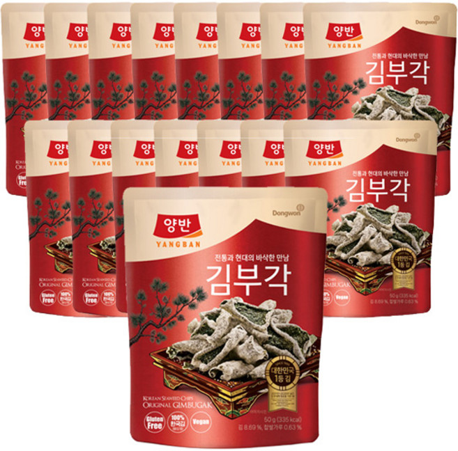 4위 - 양반 김부각, 50g, 16개