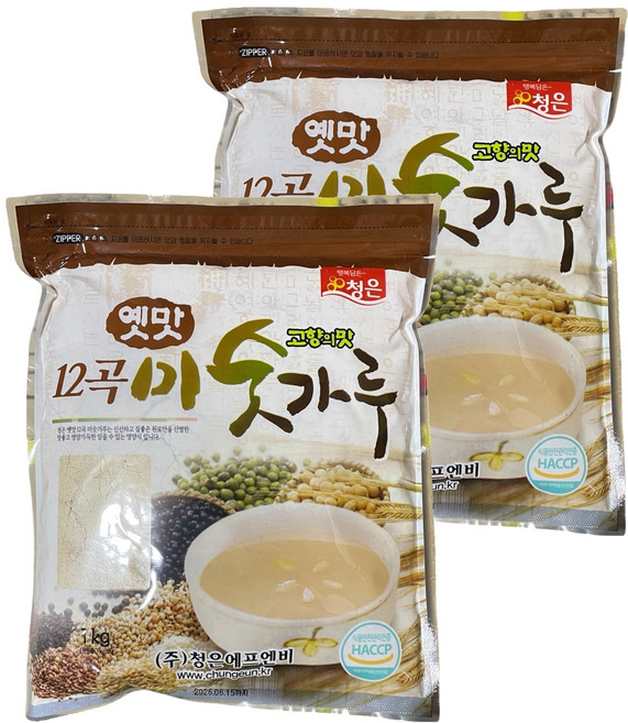 청은에프엔비 옛맛 12곡 미숫가루, 2개, 1kg