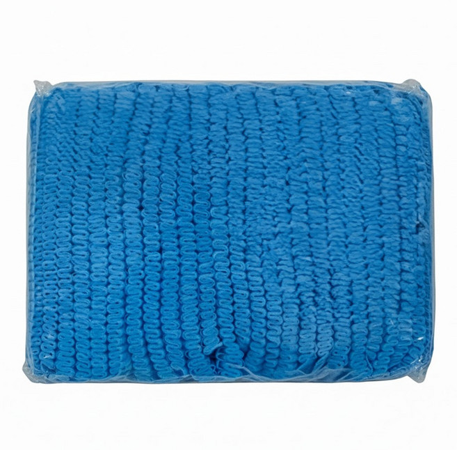 御廚靈 不織布防塵帽 清潔加工 適用於食品/電子行業 100入/包, 藍色, 1包