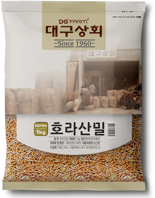 대구농산 호라산밀, 1kg, 1개