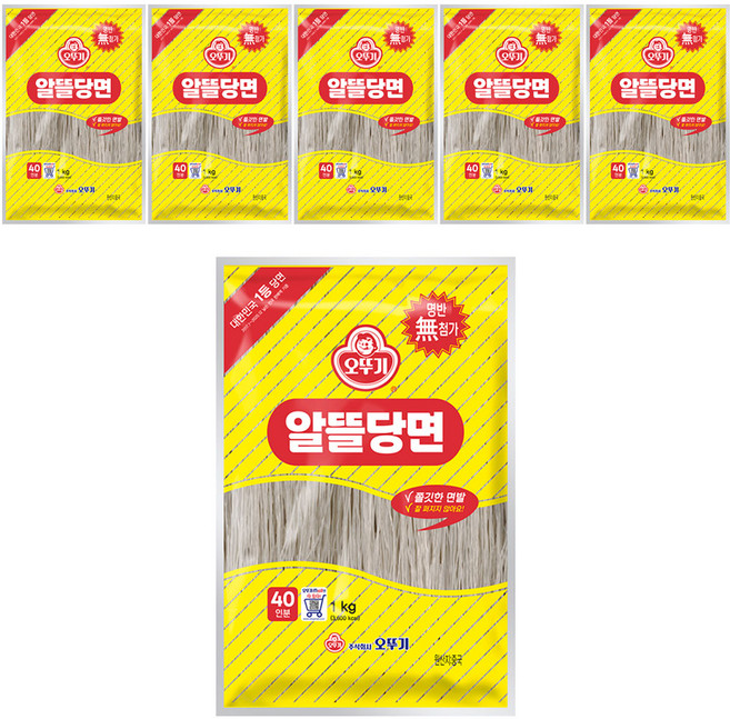 오뚜기 알뜰당면, 1kg, 6개