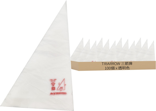 TRIARROW 三箭牌 拋棄式擠花袋, 透明色, 1包