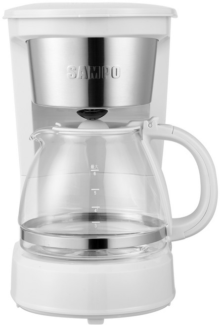 SAMPO 聲寶 六人份美式咖啡機, HM-CB06A, 白色