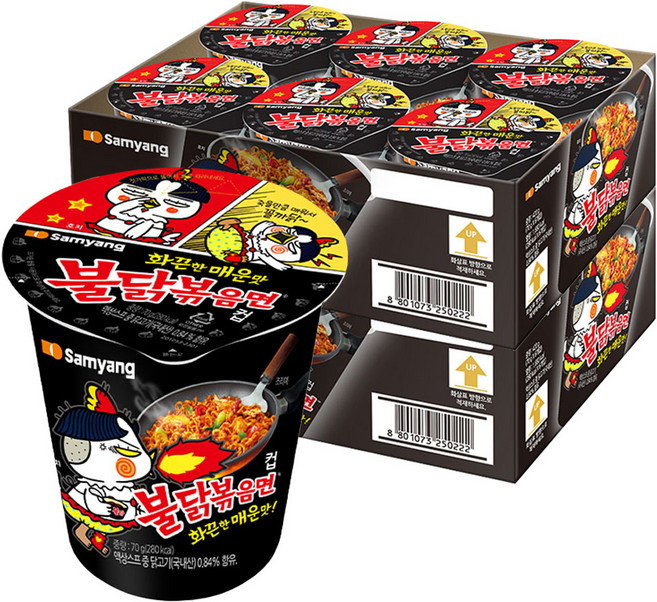 삼양 불닭볶음면 소컵 70g, 12개