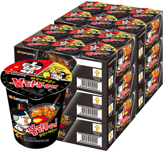 불닭볶음면 소컵 70g, 36개