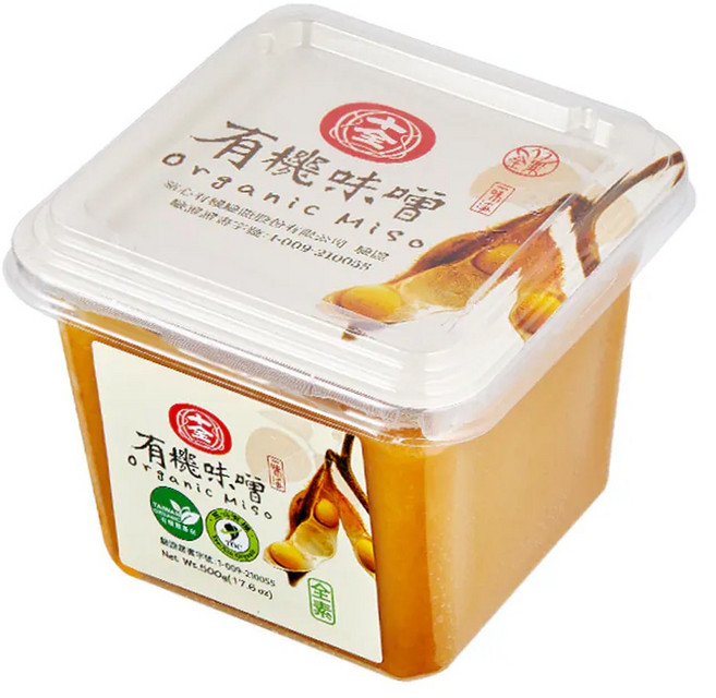 十全 有機味噌, 500g, 1盒