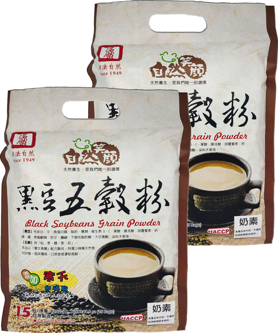 源順食品 自然笑顏 黑豆五穀粉, 420g, 2袋