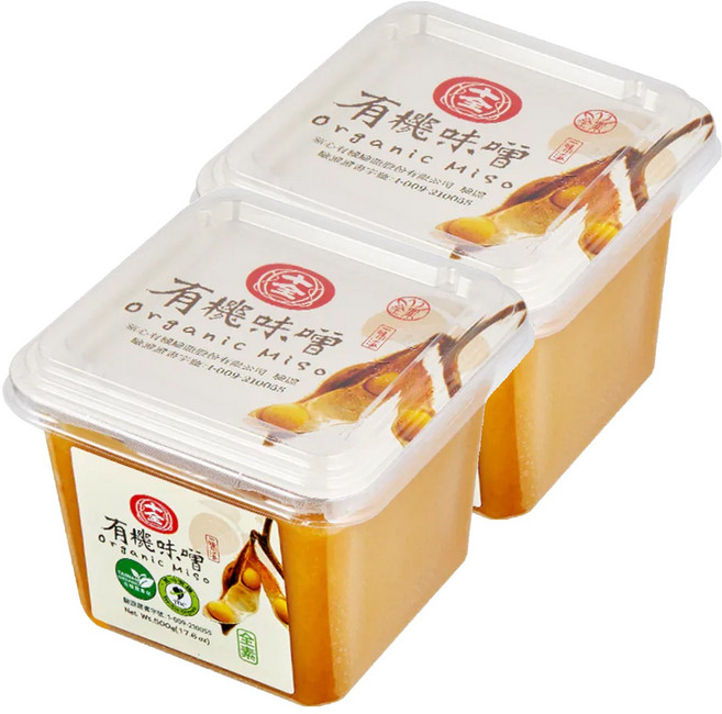 十全 有機味噌, 500g, 2盒
