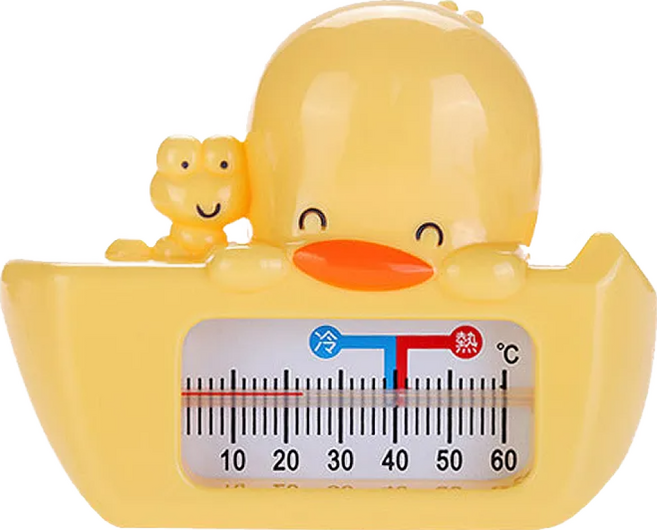 PiYOPiYO 黃色小鴨 兩用水溫計, 黃色