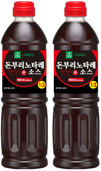 이엔푸드 돈부리노타레 소스, 900ml, 2개