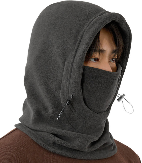 그루브스타 GRS 플리스 후드 넥워머, GRAY, 1개