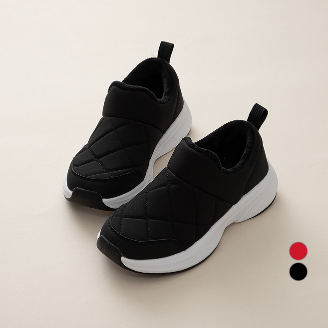 점핑칙피 패딩 러닝 슬립온 슈즈