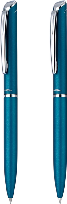 Pentel 飛龍文具 ENERGEL ES 極速鋼珠筆 BLP2005S-AT, 青綠色, 2支
