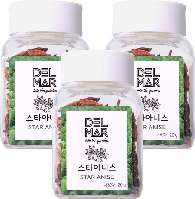 딜리셔스마켓 스타아니스홀 천연향신료, 20g, 3개